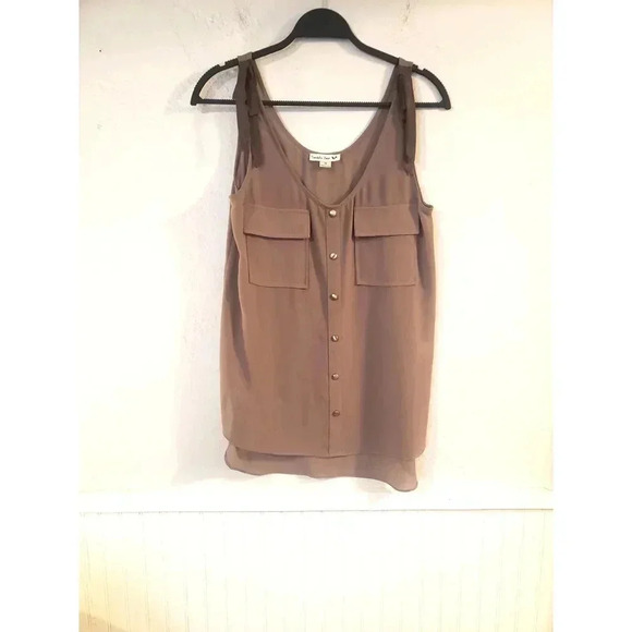Double Zero Brown Hi low Tank Top - Picture 5 of 6